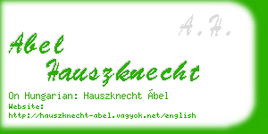 abel hauszknecht business card