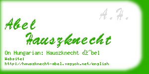 abel hauszknecht business card